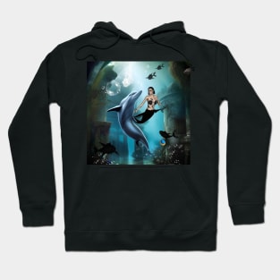 The legend of dolphin and mermaid Hoodie